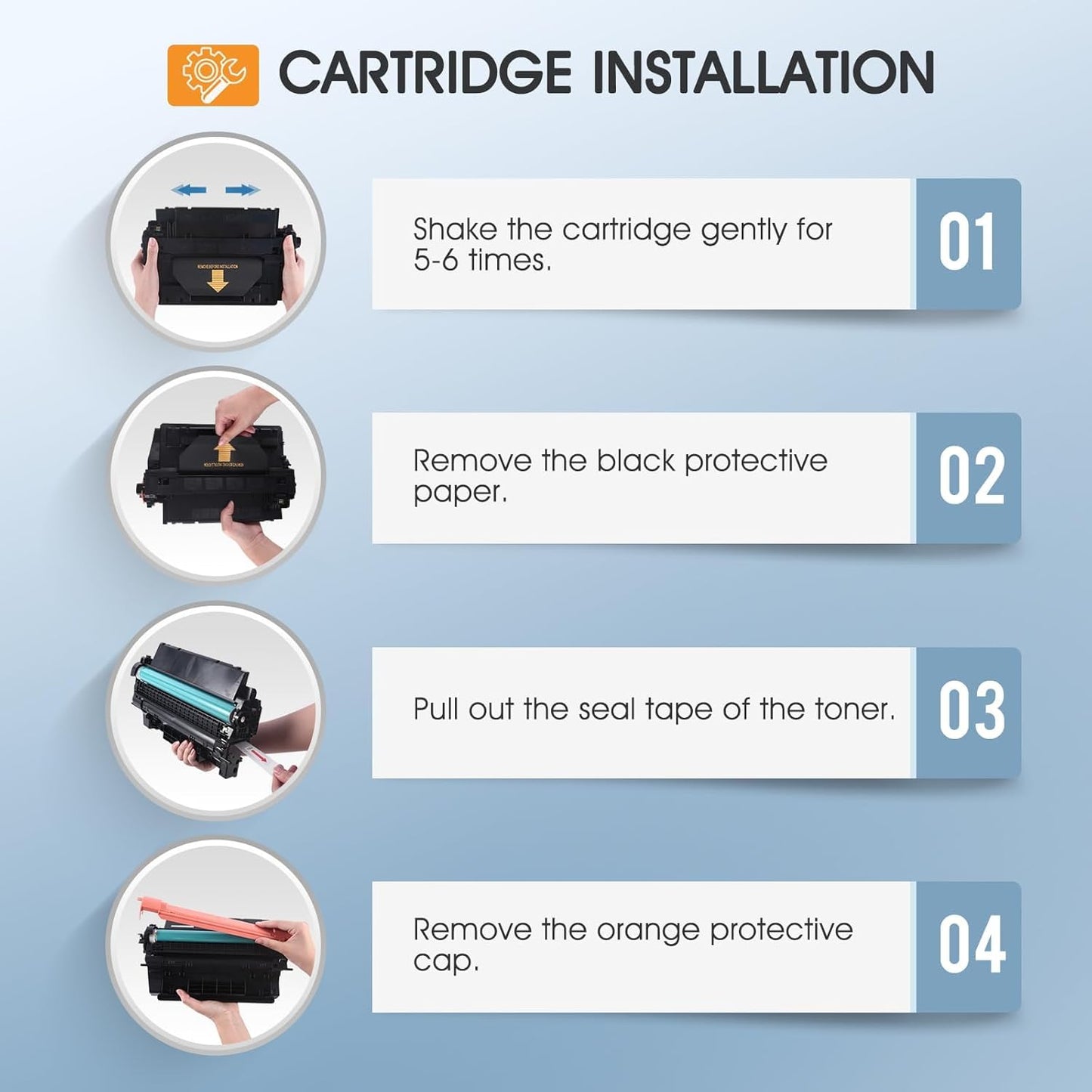 P3015 55X 55A Toner Cartridge Black 2-Pack Compatible Replacement for HP 55A 55X CE255X CE255A Black Toner for HP Laserjet P3015 P3015x P3015dn Pro 500 MFP M521dw M521dn M521 M525 Printer Ink