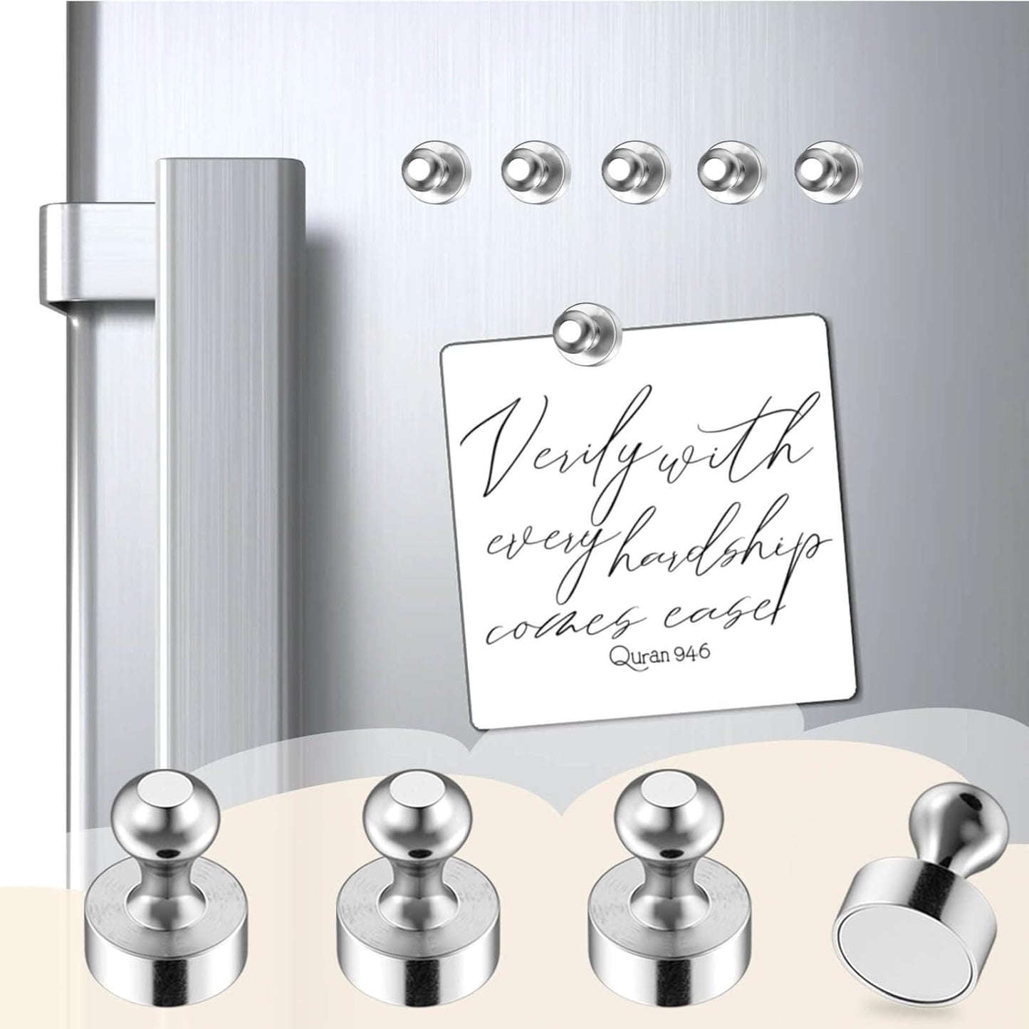 25Pcs Strong Fridge Magnets, Refrigerator Magnets for Whiteboard, Magnetic Push Pins Small Whiteboard Magnets for Classroom, Magnetic Decorative Magnets, Locker Accessories and Dry Erase Magnets