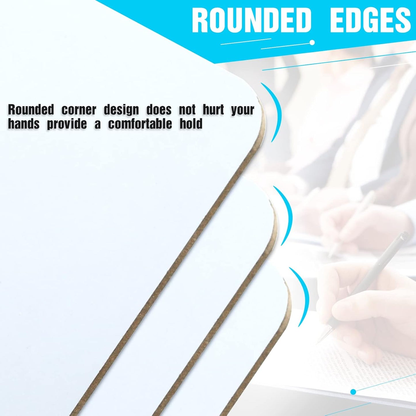 Dry Erase Clipboards, HERKKA 15 Pack Hardboard Office Whiteboard Clipboards Low Profile Clip Standard A4 Letter Size, ECO Friendly, Size 12.5 x 9 Inch