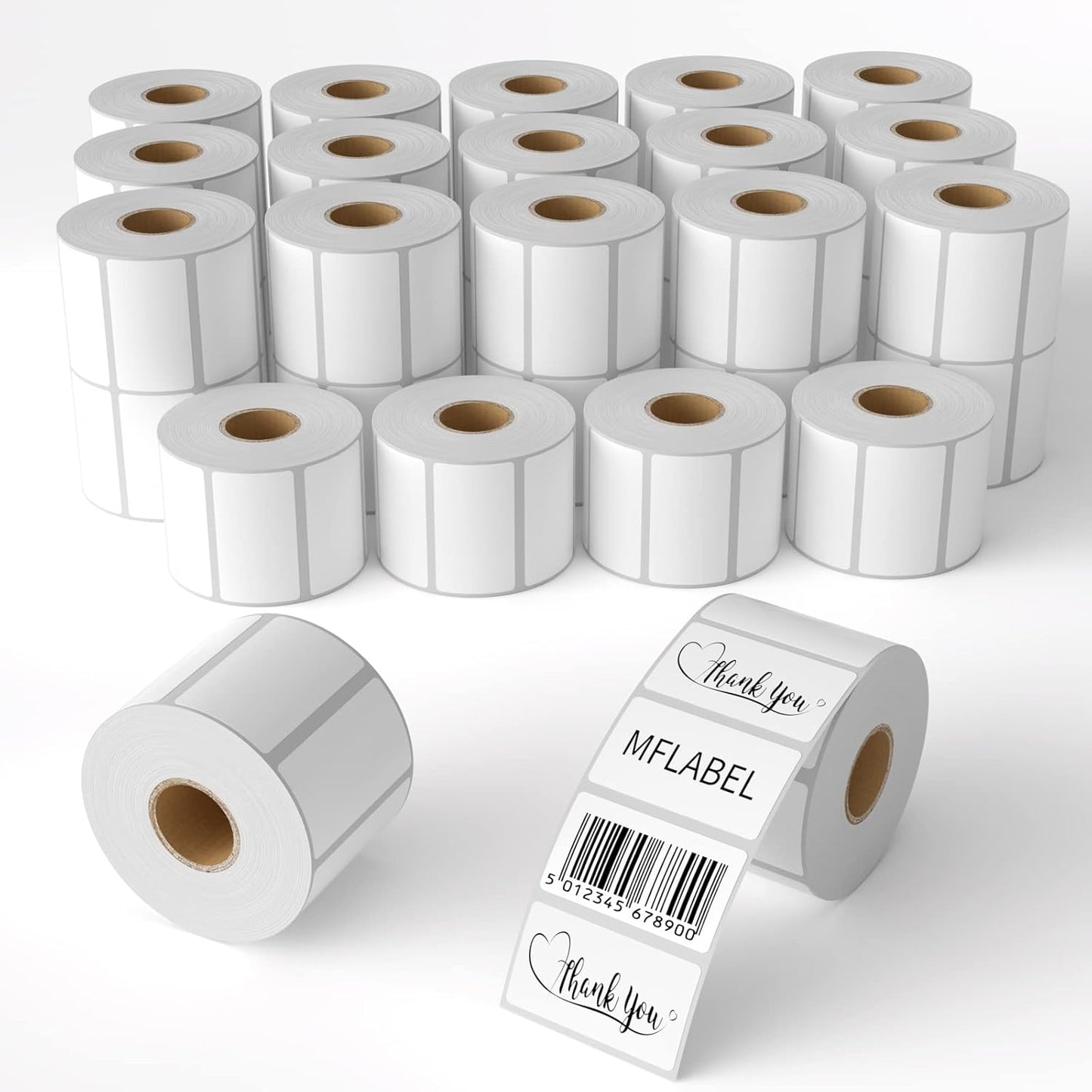 MFLABEL 36 Rolls of 1000 2-1/4 x 1-1/4 Inch Direct Thermal Perforated Shipping Labels,SKU Labels (36 Rolls)