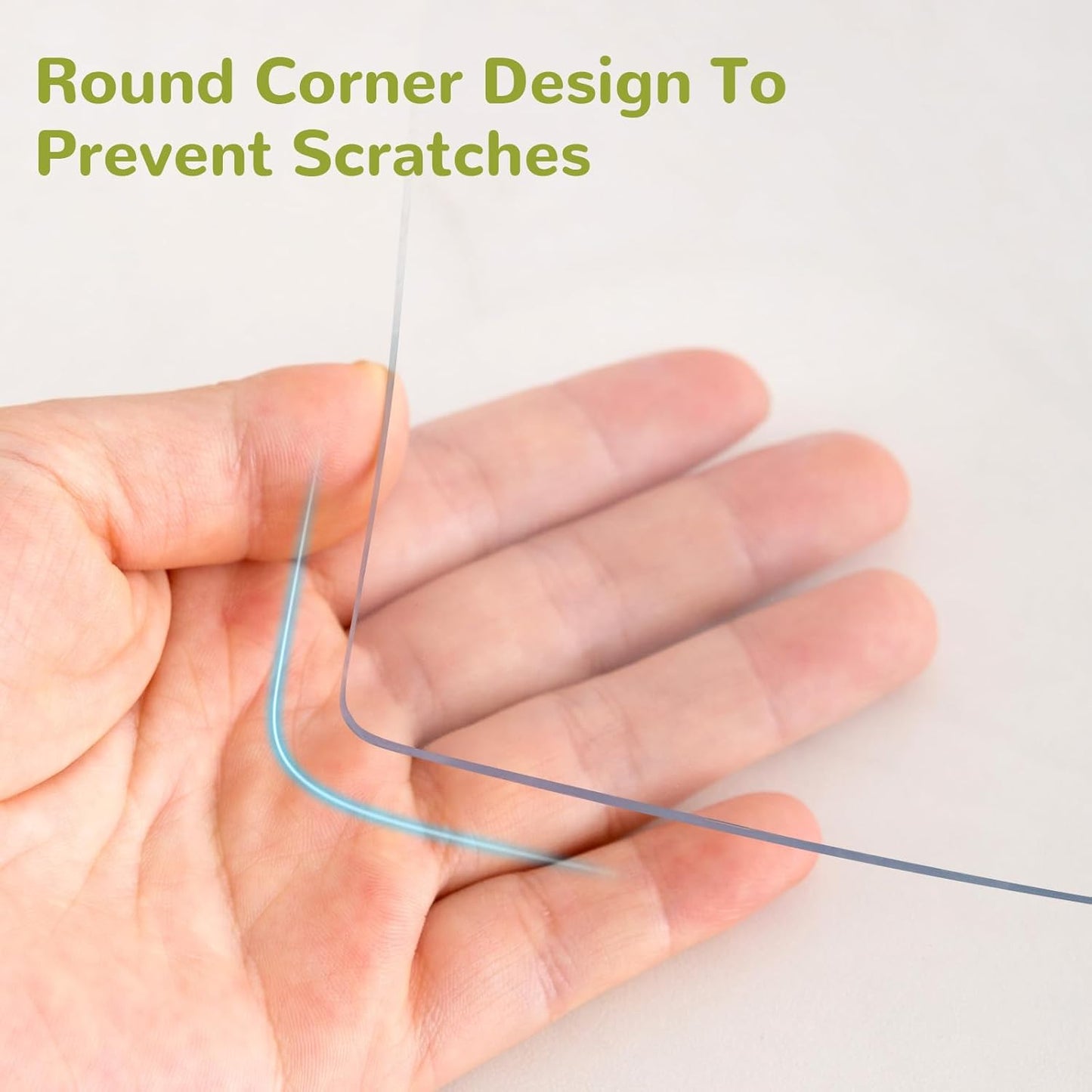 37 x 77 Inch Clear Table Cover Protector, Clear Table Protector for Dining Room Table, 1.5mm Plastic Table Cover, Waterproof Table Pad for Kitchen, Office