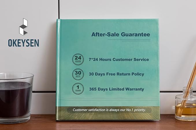 Okeysen Office Desk Chair Conference Room Chairs Modern Ergonomic Executive Swivel Chair Adjustable Height PU Leather Home Desk Chairs with Armrests Comfy Computer Task Chairs with Wheels (Black)