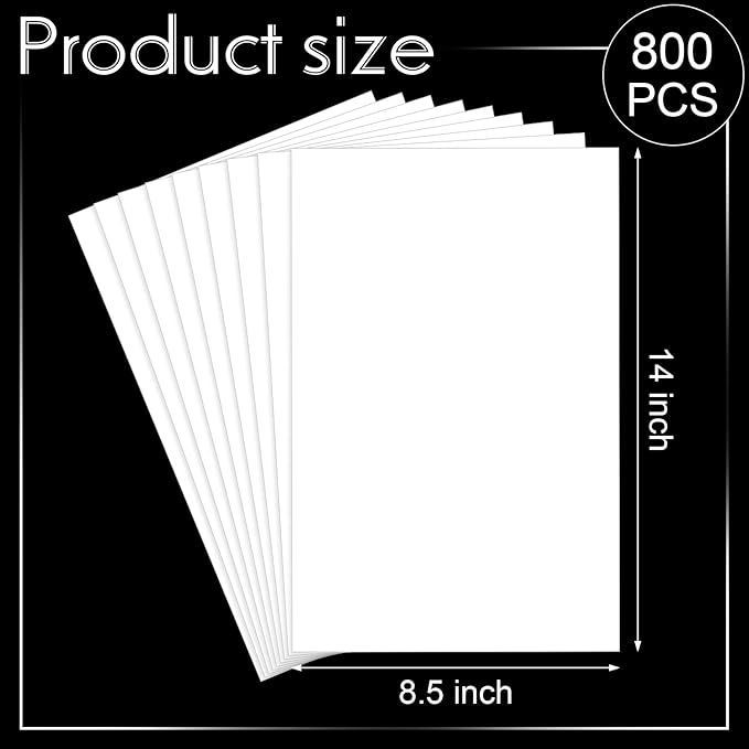 Mepase 800 Sheets Cardstock Paper 8.5 x 14 White Paper, 65lb Card Stock Printer Legal Cardstock for Invitations, Menus, Wedding, DIY Cards