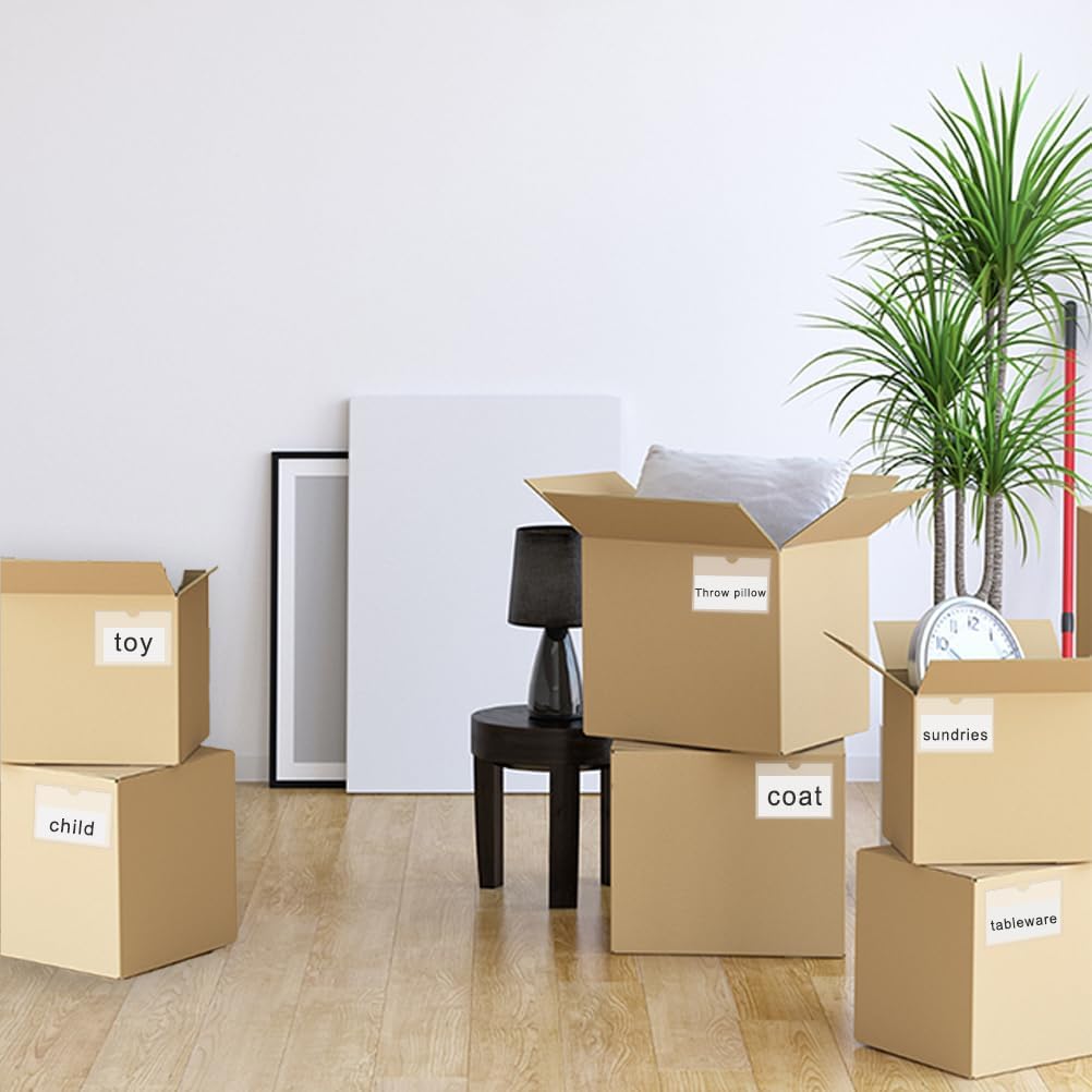 60 Pack Clear Self Adhesive Label Pockets, Label Holders Index Card Pockets Card Holder Shelf Label Holder for Organizing and Protecting (4 x 6 inches)