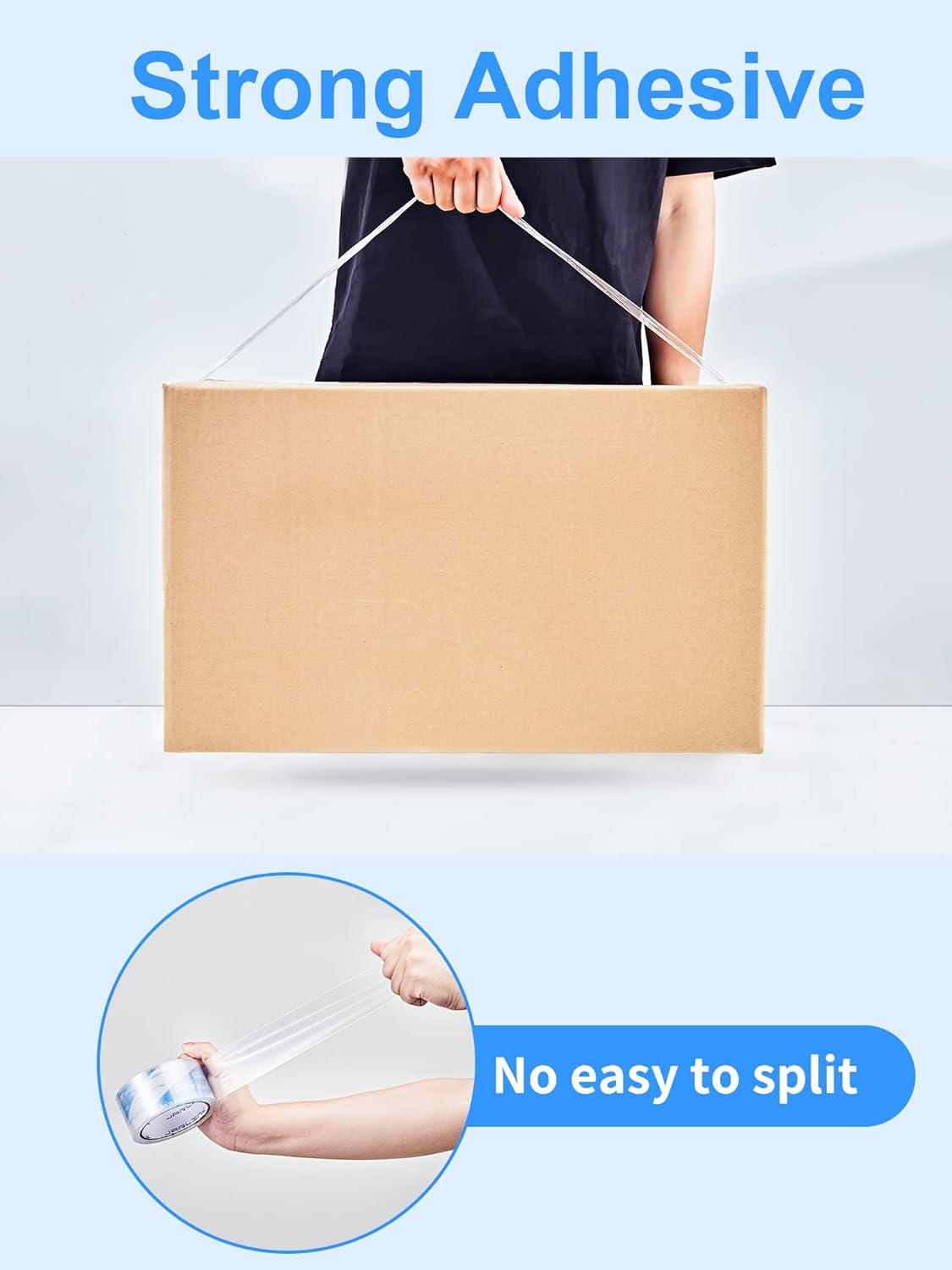 JARLINK Clearer Packing Tape 24 Rolls, Heavy Duty Packaging Tape for Shipping Packaging Moving Sealing, 2.7mil Thick, 1.88 inches Wide, 60 Yards Per Roll, 1440 Total Yards