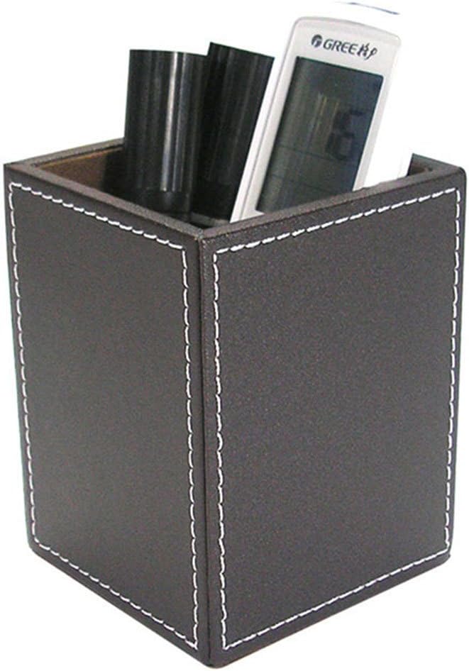 KINGFOM 8 PCS/SET Desk Organizers, Pu Leather Office & Home Desktop Decor Supplies Storage Box, Including Files Organizer Drawer, Memo Paper Holder, Tissue Holder and Mouse Pad etc (T03-Brown)