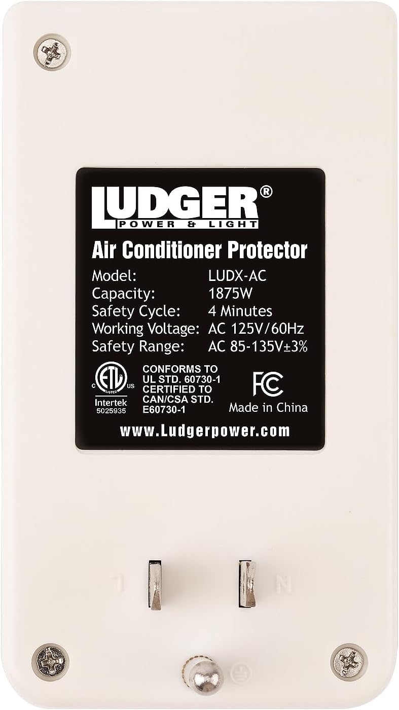 Ludger Power Surge Protector (LUDX-AC), ETL Certified, Reliable Protection, 4-Minute Safety Cycle, 3 Modes LED Indicator, 2/3 Prong Outlets, Fire-Resistant
