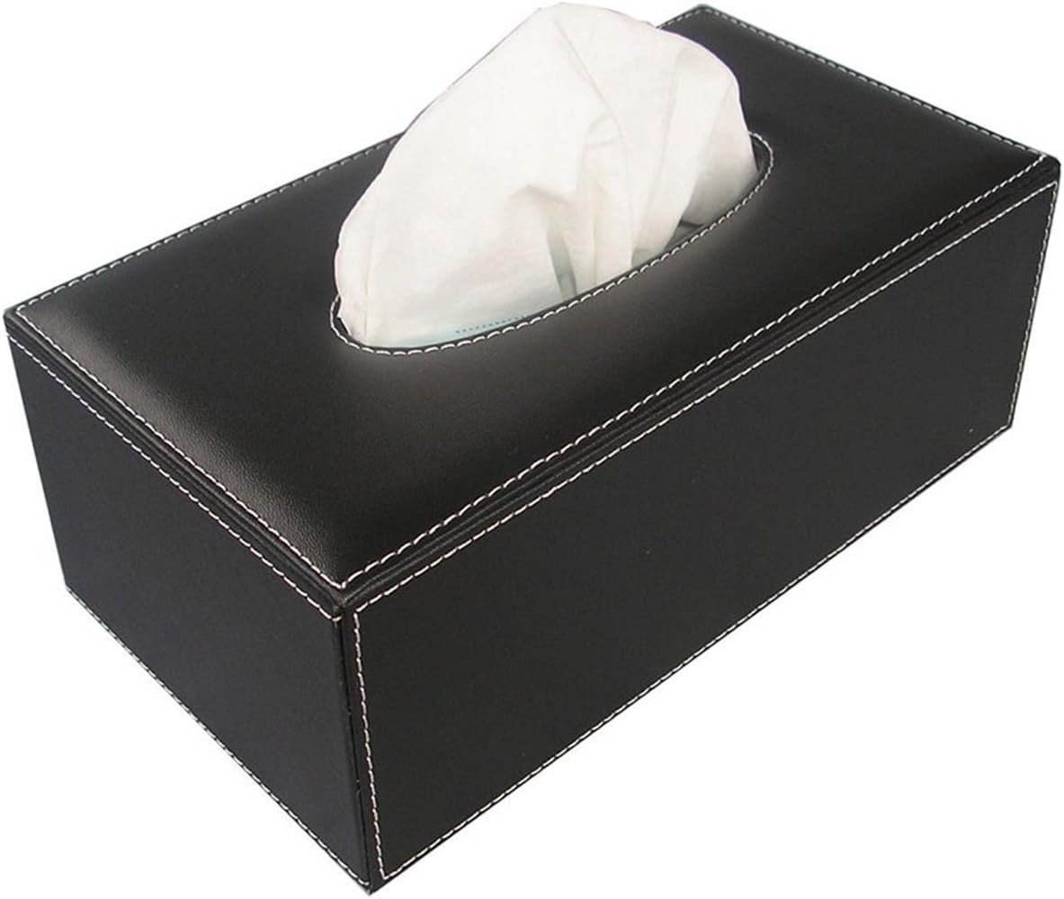 KINGFOM Office Desk Organizer Set 6 PCS Office Supply Synthetic Leather Desk Set Including Desk Organizer, Mouse Pad, File Cabinet, Document Holder, Crystal Holder and Tissue Box Holder (T02H)