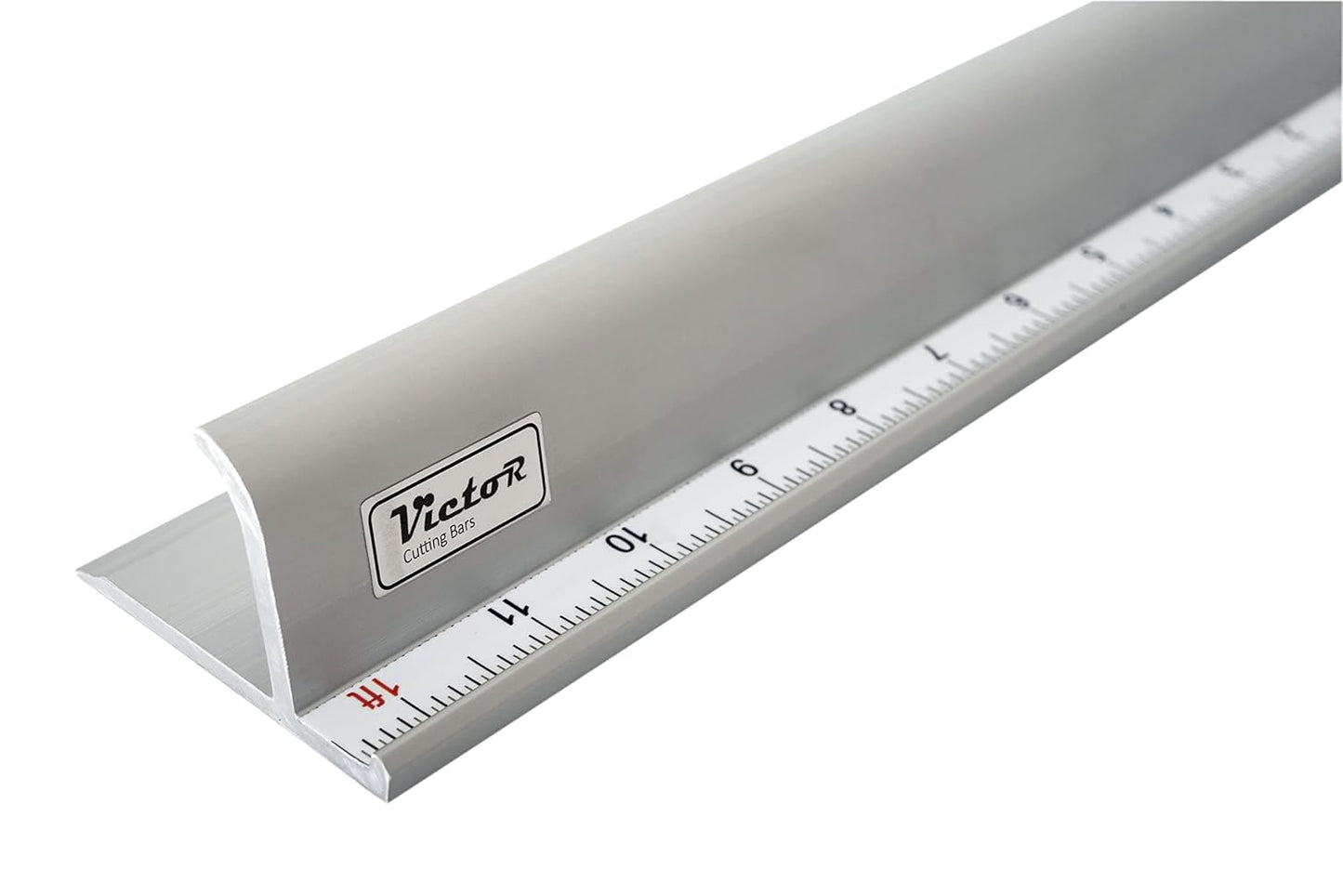 Victor 30-Inch Professional Aluminum Safety Ruler with Finger Guard Edge and Non-Slip Base - Great for Precision Cutting and Projects - Heavy-Duty Cutting Ruler for Safe Use