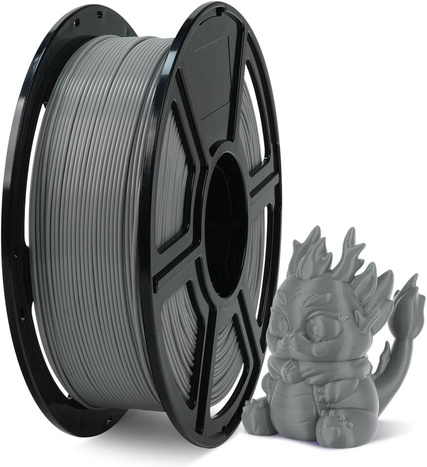 FLASHFORGE Rapid PLA Filament 1.75mm, High Flow Speedy 3D Printer Filament, Experience Exceptional Performance with 500mm/s High-Speed Printing, Neatly Wound & Top-Notch Filament (Light Grey)
