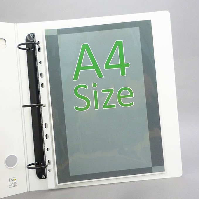 A4 Sheet Protectors, 200 Sheets (2 Boxes), Top Load, Heavyweight, Pre-Punched 11 Holes, Glass Clear, Acid Free