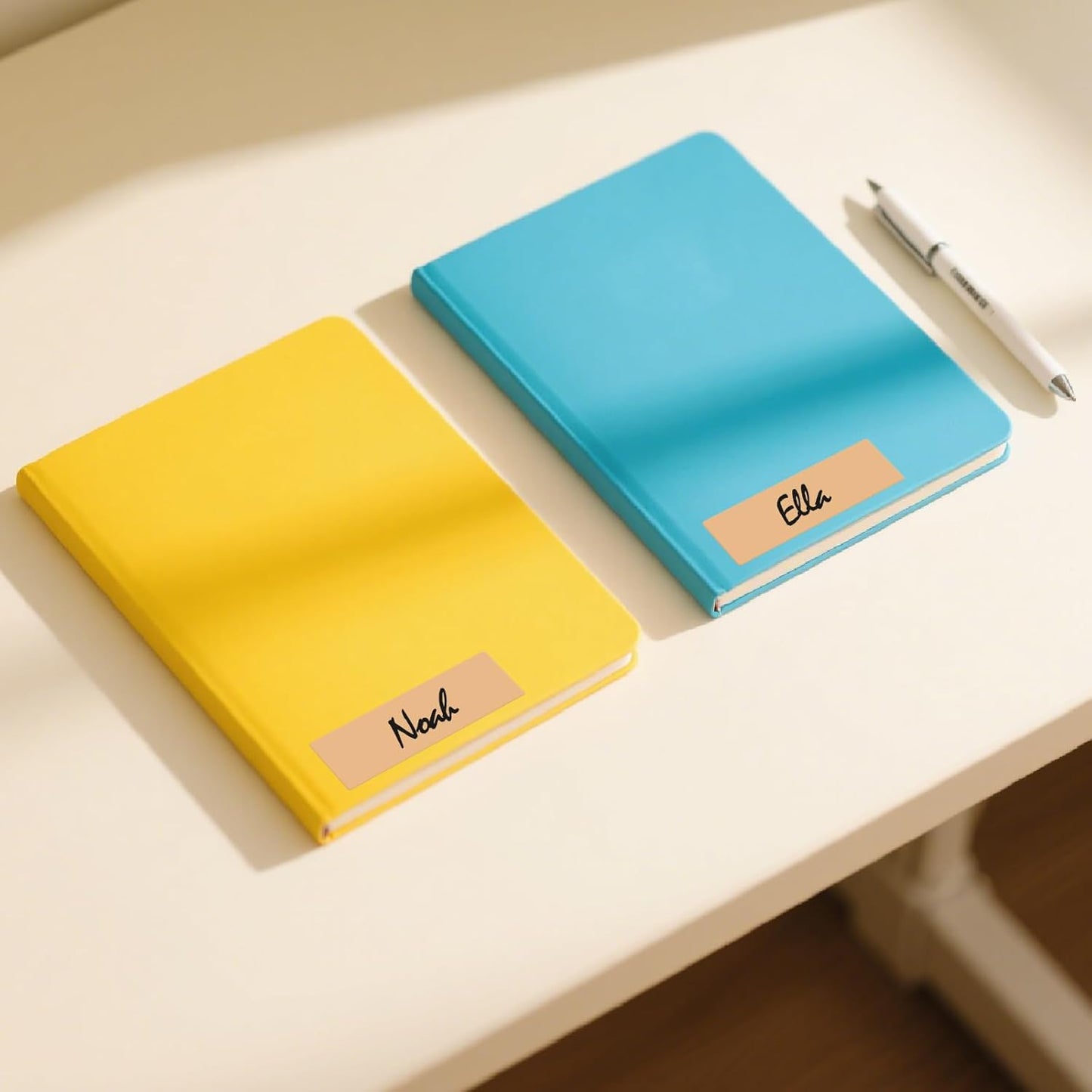 Brown Rectangle Color Coding Labels 3 × 1 Inches, Self-Adhesive Writable Waterproof Vinyl Blank Sticker Roll for Office Home School Business 1000 PCS