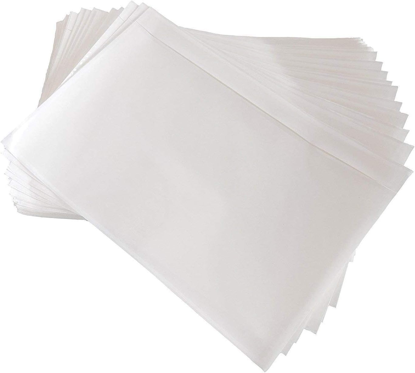 7.5" x 5.5" Clear Plastic Adhesive Packing List Mailing/Shipping Envelope Pouch (200 Pack)