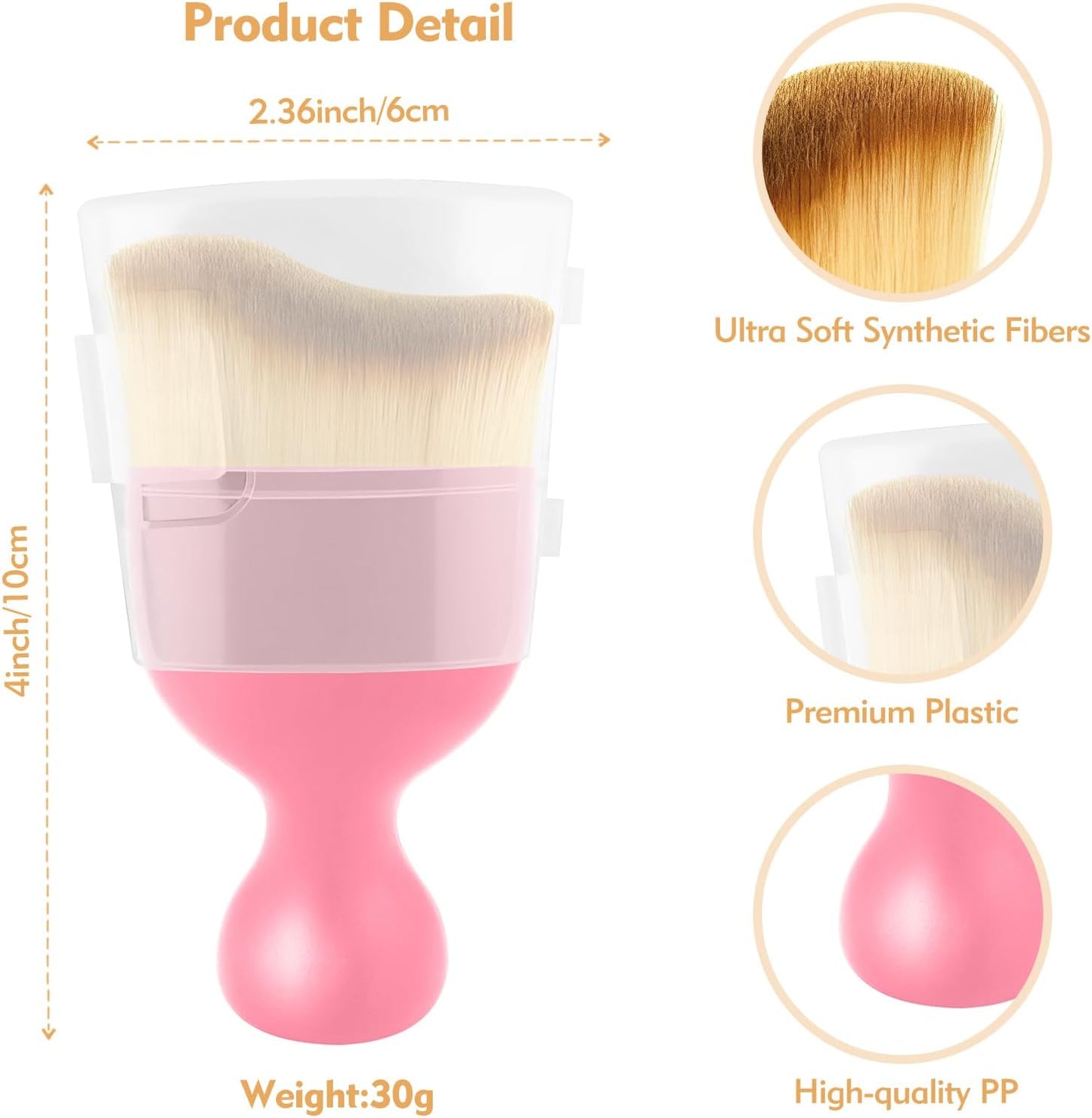 Car Interior Cleaning Brush Car Duster Interior with Ultra Soft Bristles Auto Detailing Brushes Dusting Car Accessories for Dashboard, AC Vents, Leather, Scratch-Free (2Pack_Pink)