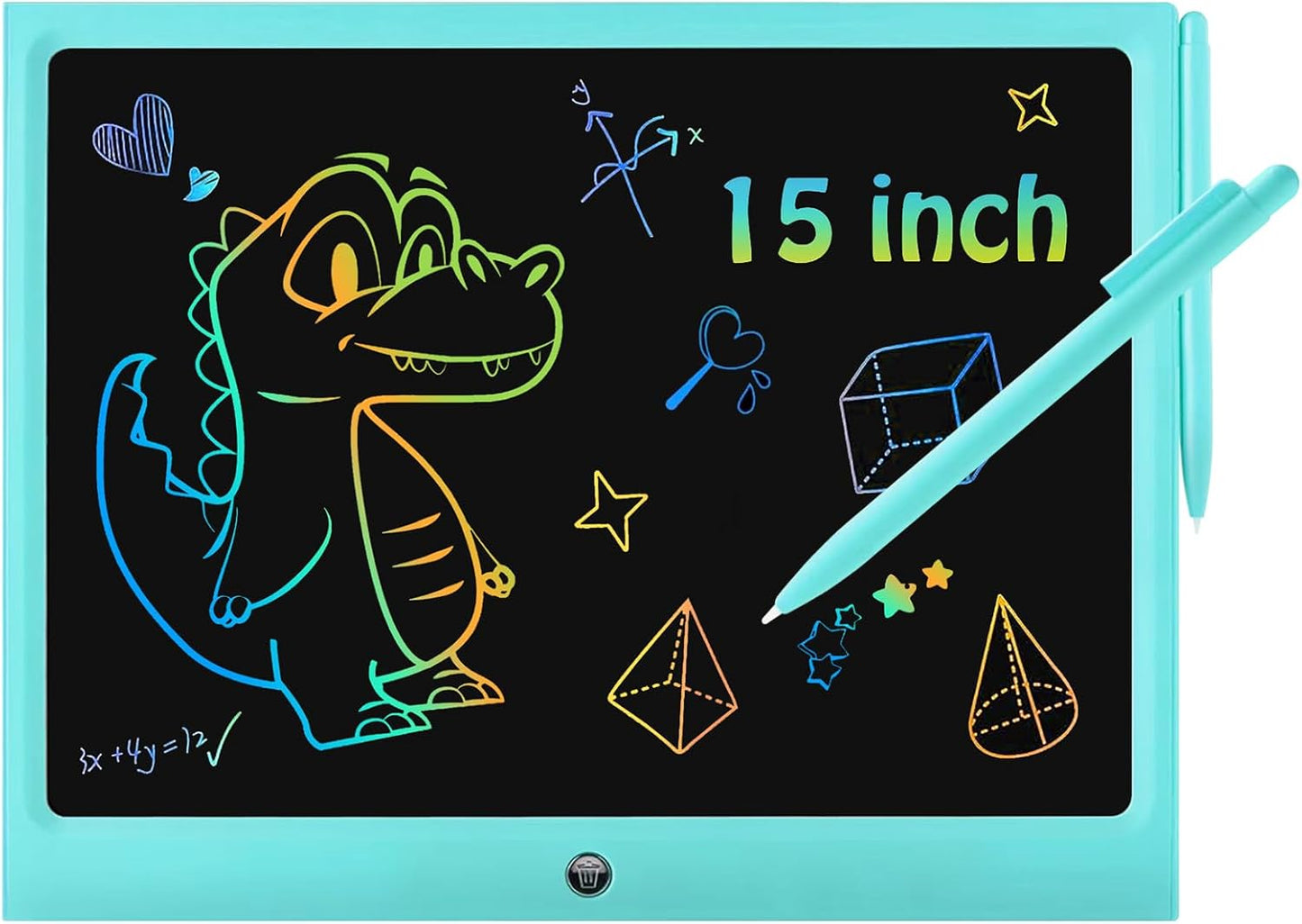 LCD Writing Tablet Kids Toys -15 Inch Toddler Toys Learning Drawing Pad Toys for 3 4 5 6 7 8 Years Boys Girls Birthday Christmas Easter Thanksgiving Gift Creative Doodle Board