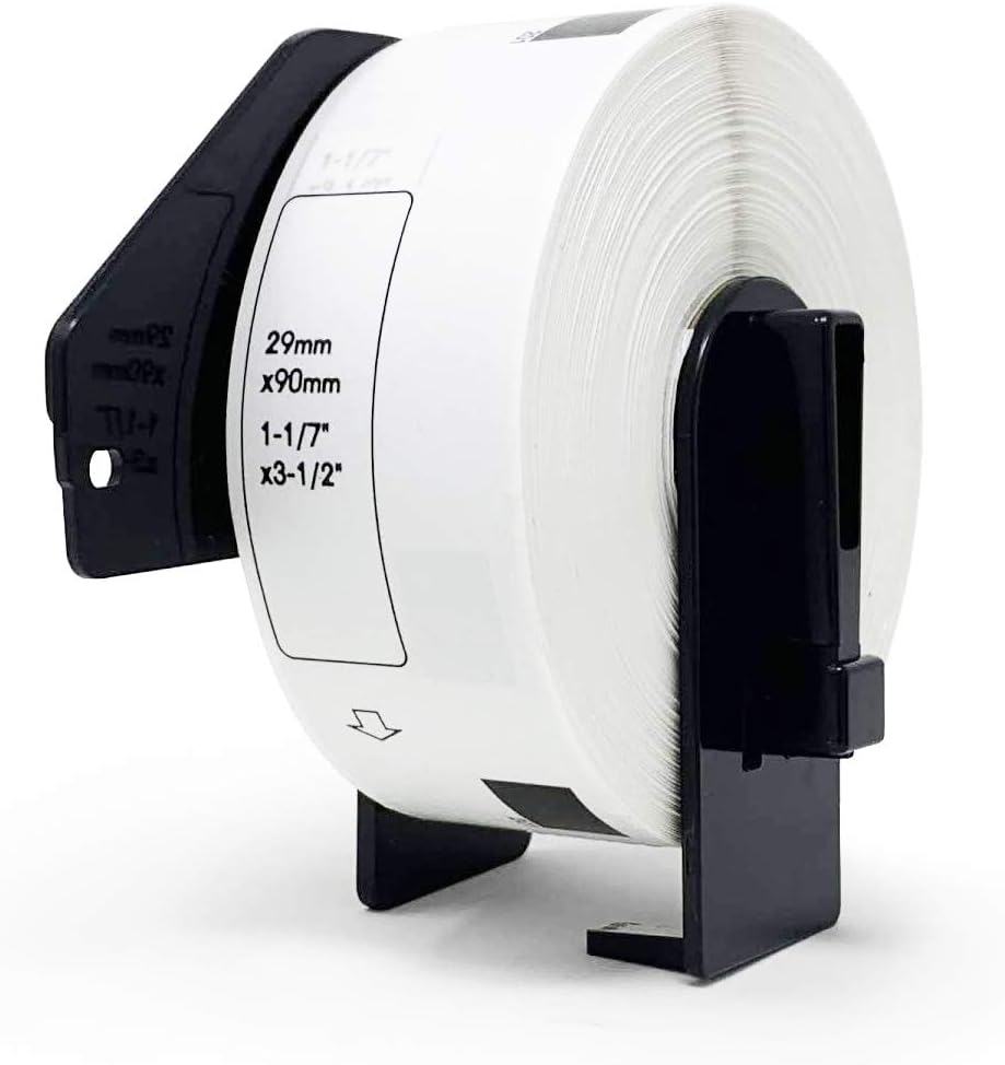 Buhbo Compatible Refill Replacement Label for Brother DK-1201 1-1/7" x 3-1/2" for Address and Barcodes (20 Pack / 400 Labels Per Roll)