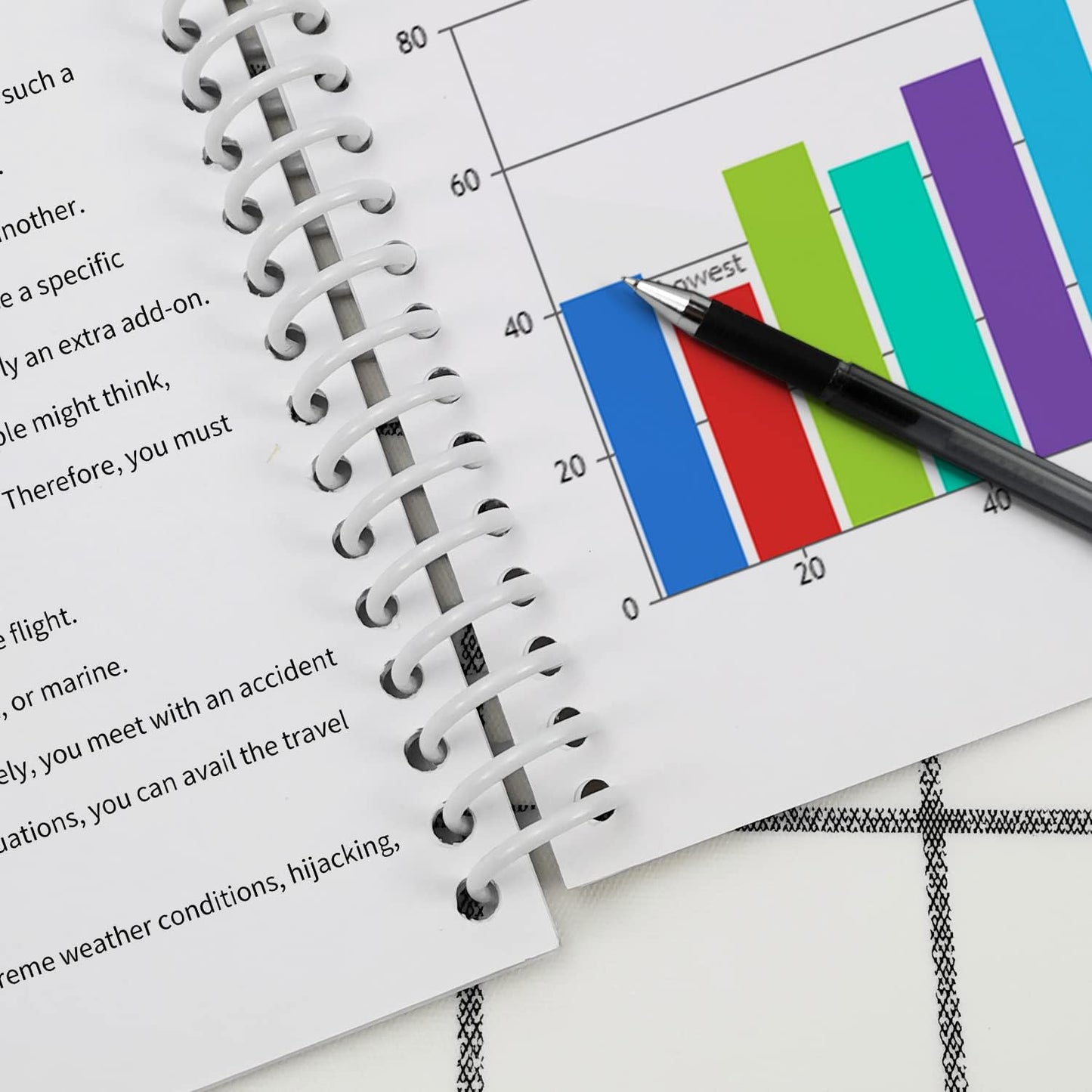 Rayson Plastic Spiral Binding Coil 1-1/4" (31.8mm), 280 Sheets Capacity, 4:1 Pitch White Coil bindings Spines for Business and Educational Purposes, 50 Pack