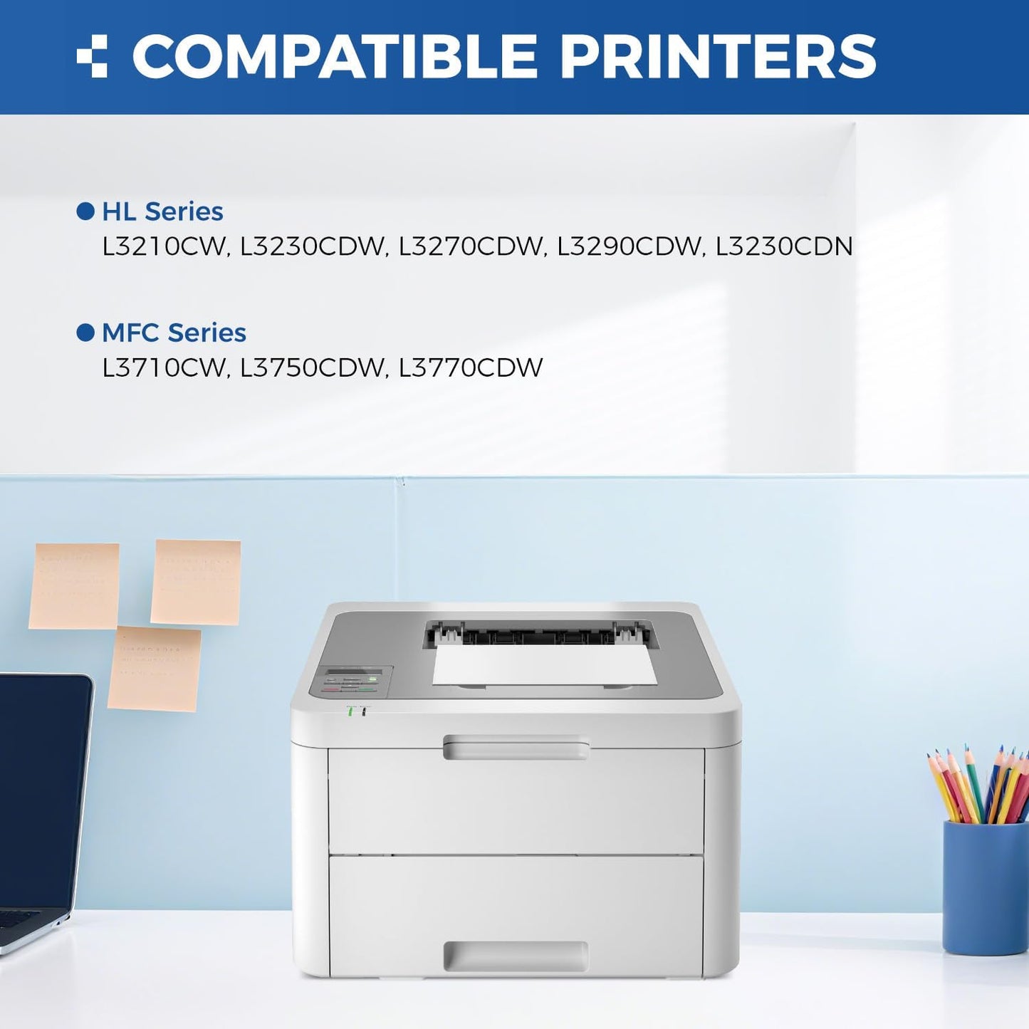 DR223CL DR-223CL Drum Unit (Not Toner)Set 4-Pack Replacement Compatible for Brother DR-223CL Imaging Drum HL-L3270CDW HL-L3210CW MFC-L3770CDW HL-L3290CDW MFC-L3750CDW L3710CW L3230CDW L3230CDN Printer