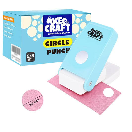 UCEC Craft Hole Puncher, 5/8" Hole Punch, 50% Labor Savings, Circle Punch, Hole Puncher, Paper Punch for Kids Paper Crafts DIY Handmade Crafting Scrapbook Tools Cards Arts Fun Projects