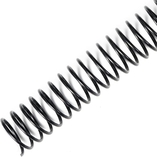 TOTiyea 50 Pack Plastic Binding Coils, 215 Sheet Capacity, 25mm (1") Binding Spirals, 4:1 Pitch, Black
