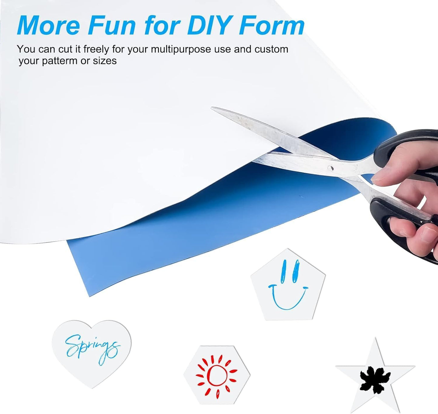 Magnetic Whiteboard Contact Paper, 47" x 94" Stick on Magnetic Dry Erase White Board Sticker on Wall, Easy to Write for Drawing, School, Office, Kitchen Fridge