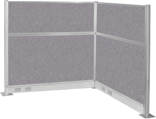 Versare Pre-Configured Hush Panel Electric Cubicle | Workstation Divider Walls | Cubicle Privacy Panels | Office Partition Walls