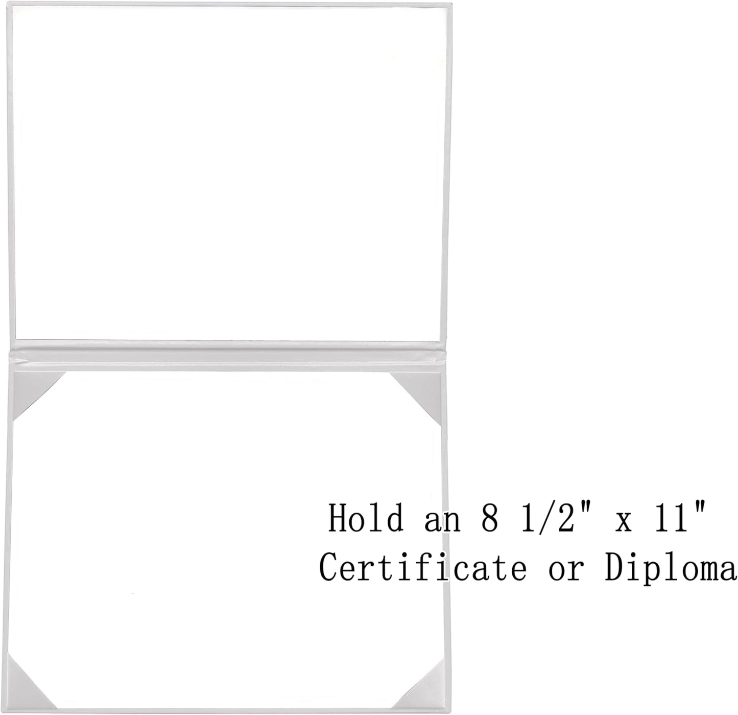 40 PCS Smooth Diploma Certificate Cover 8 1/2" x 11" White
