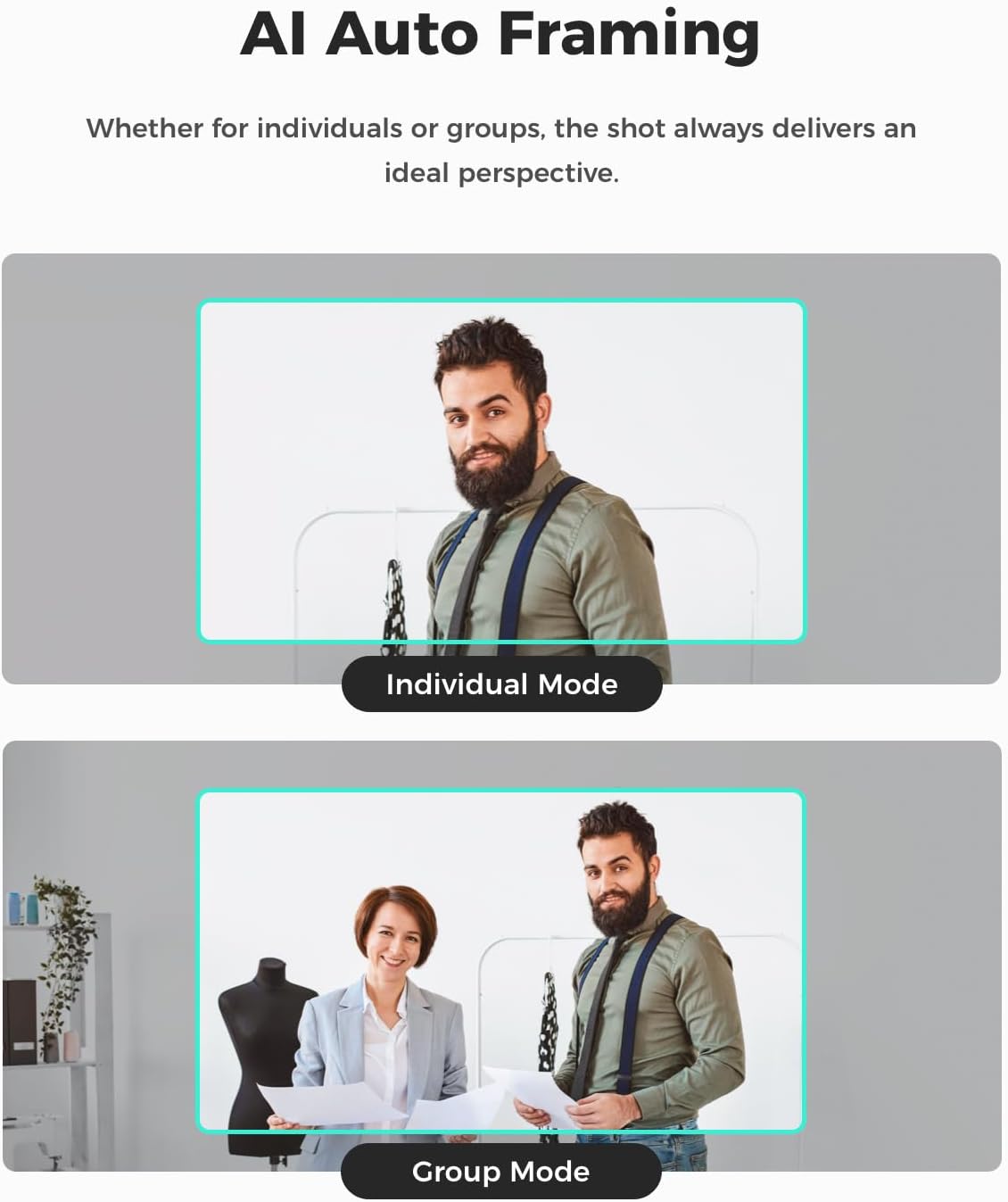 OBSBOT Meet SE 1080P 100FPS Webcam for PC, AI Framing Streaming Camera with 1/2.8" Sensor, Beauty Mode, Gesture Control, Staggered HDR, Web Camera for Desktop Computer, Laptop, Meeting.(Space Grey)