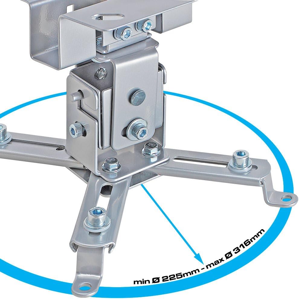 Cmple - Universal Solid Ceiling Projector Mount, Projector Bracket with Tilt and Adjustable Legs for LCD/DLP Projectors