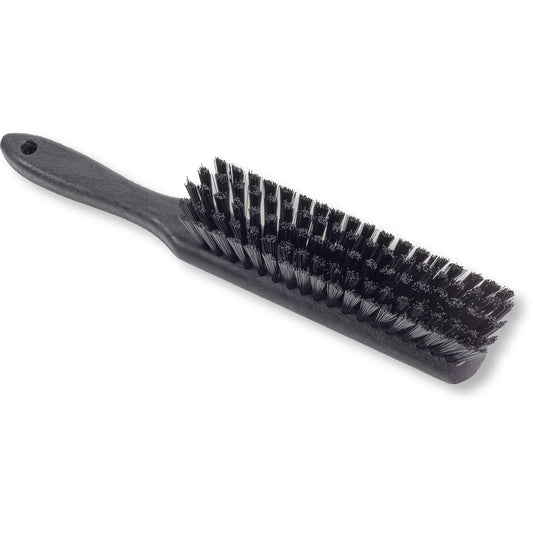 SPARTA Handheld Soft Counter Brush 8 Inch Bristle Span, Multi-Use Dust Brush with 5 Inch Handle for Tables, Countertops, and Delicate Surfaces, Polyester, Black, (Pack of 6)