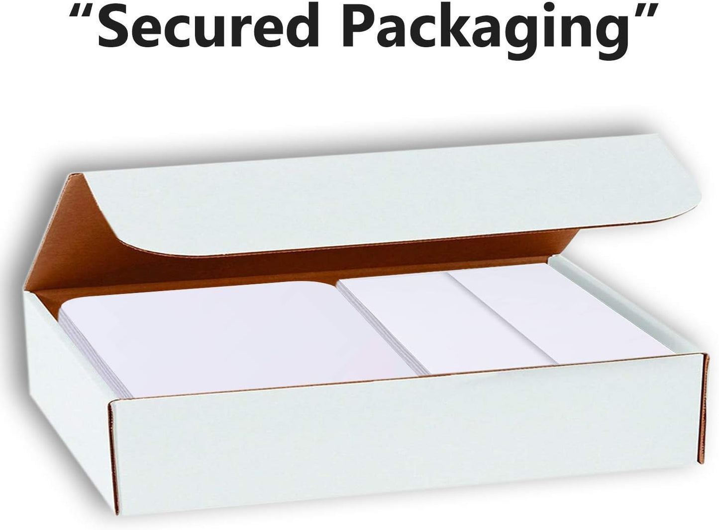 Hamilco White Cardstock Thick Paper - Blank Index Flash Note & Post Cards Rounded Corners with Envelopes Greeting Invitations Stationary 5 X 7" Heavy weight 80 lb Card Stock (100 Pack with Envelopes)