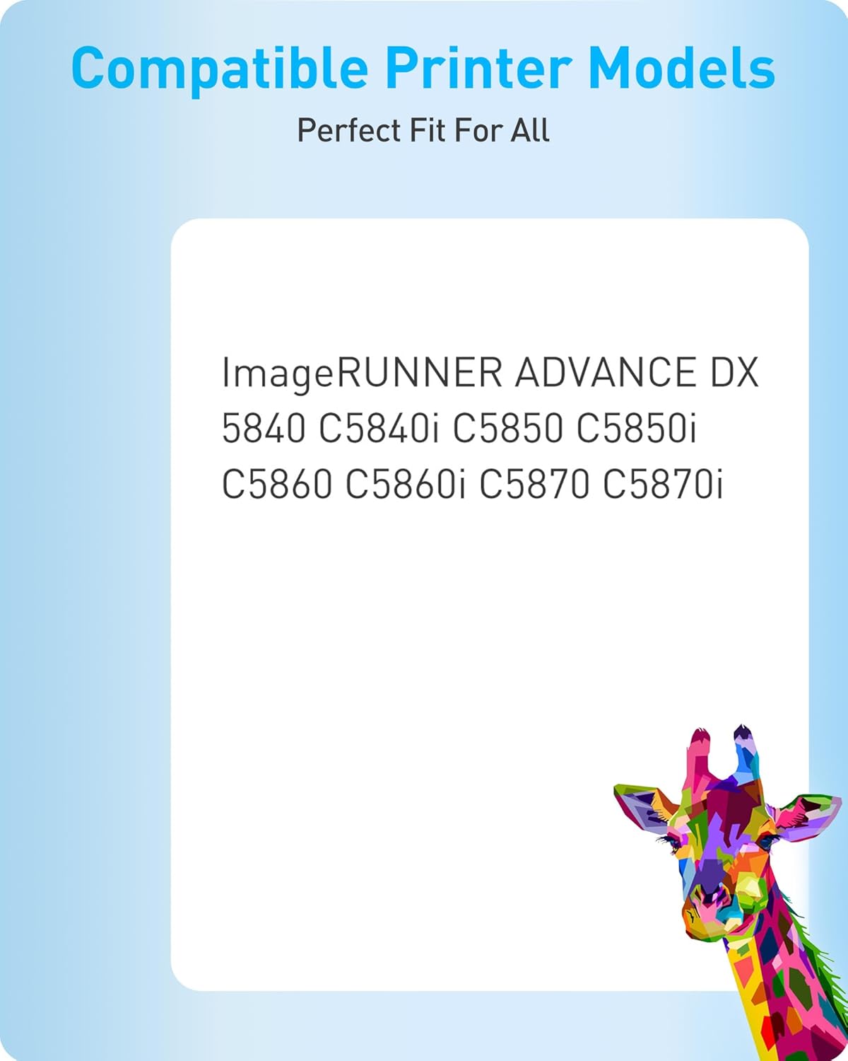 MasaiMara GPR-61 GPR61 High Yield Toner Cartridge Replacement for Canon ImageRUNNER Advance DX C5840 C5840i C5850 C5850i C5860 C5860i C5870 C5870i Printers