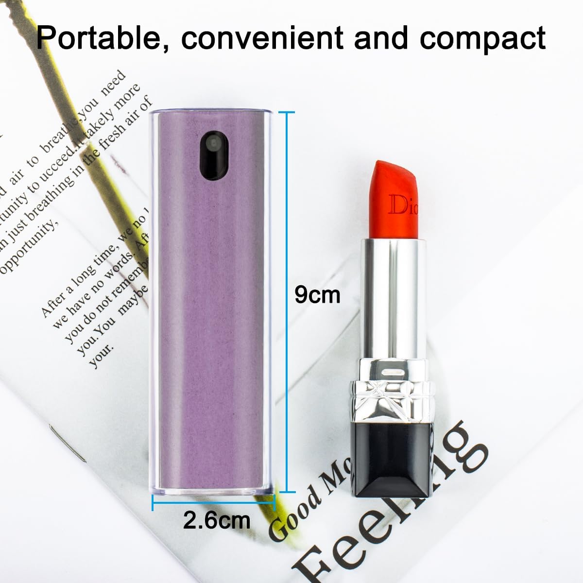 Screen Cleaner Touchscreen Mist Spray, walrfid Cleaning Kit for Electronic Smart Phone TV, Laptop, Computer LCD Flat Screens, Eyeglasses, Compatible with iPhone iPad MacBook Pro - Lightpurple