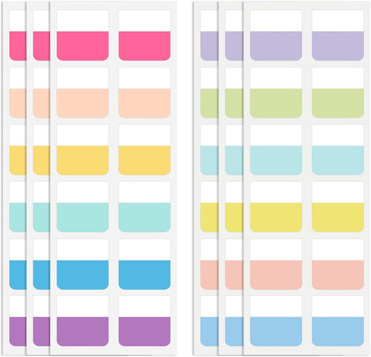 240 Pcs 1Inch Sticky Index Tabs, Colored Book Sticky Tabs for Notebooks, Repositionable Page Tabs for Notebooks File Classification
