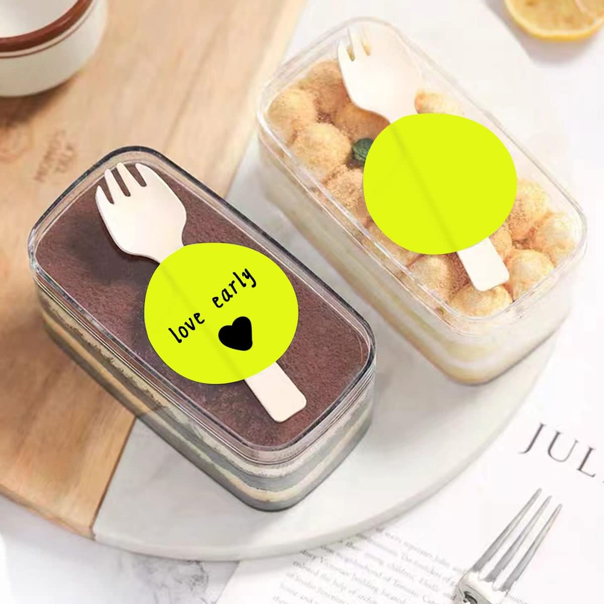 PARLAIM 3 Inch Round Permanent Adhesive Color-Code Dot Stickers,500 per Roll dots Label Dispenser Box,Inventory Circle Stickers (Fluorescent Yellow)