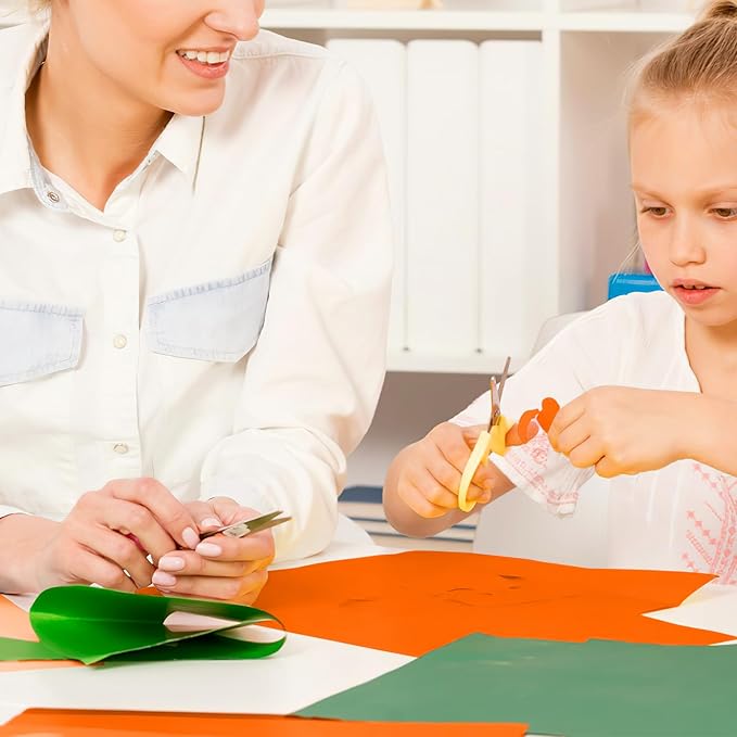 Orange Cardstock Paper 8.5 x 11 80lb Card Stock, Goefun 24 Sheets Orange Construction Paper for Halloween Card Making, Invitations, Menus, DIY Cards