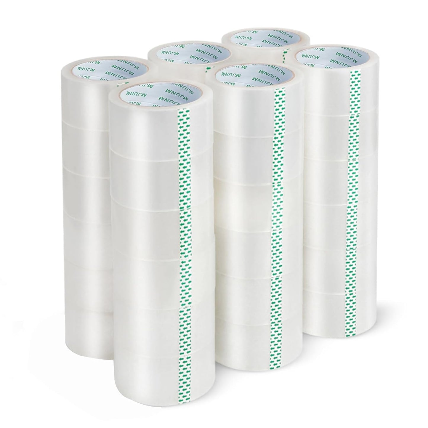 36 Rolls Clear Packing Tape,Packaging Tape for Moving Boxes, Shipping, Office and Storage, Commercial Grade Carton Sealing Adhesive Industrial Tape, 1.88" x 65 Yards, 3 inch Core