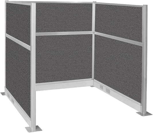 Versare Pre-Configured Hush Panel Electric Cubicle | Workstation Divider Walls | Cubicle Privacy Panels | Office Partition Walls