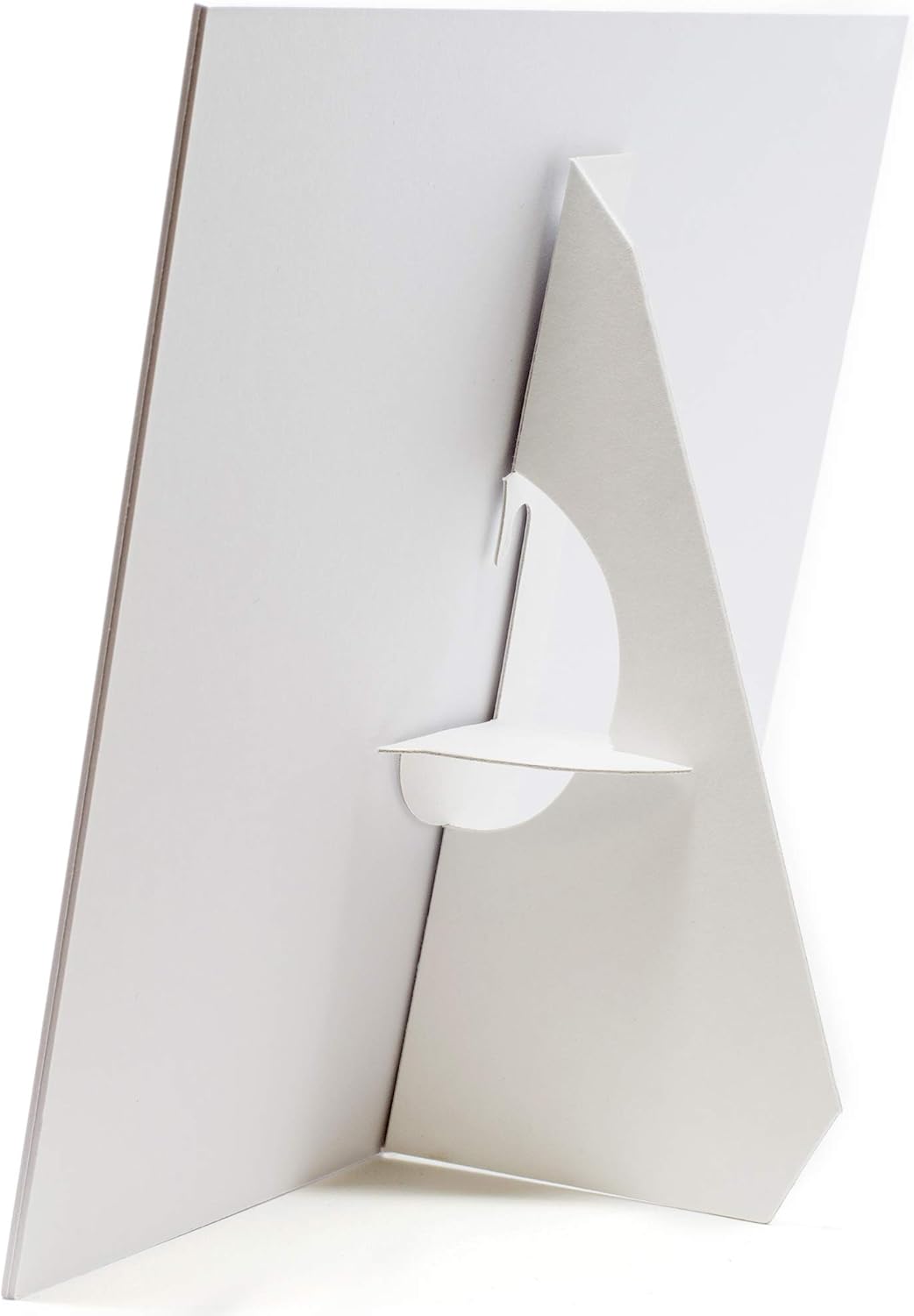 Golden State Art, 7 Inch Self Stick Easel Back, Cardboard Stand, Single Wing, Archival Quality, Display Posters Pictures Brochures, Easy and Fast Application (Pack of 50) White, Made in USA