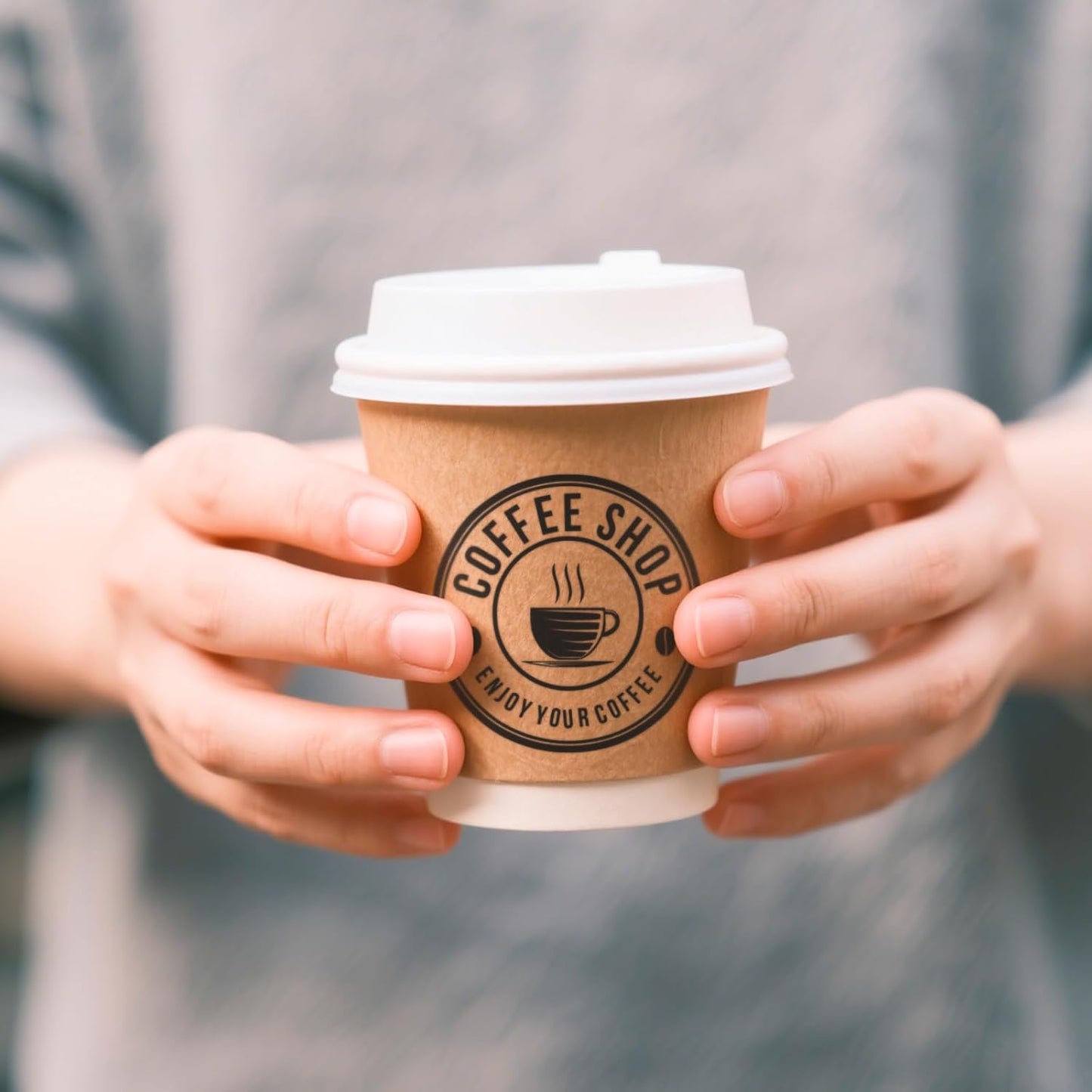 Custom Logo Stamp for Business - Self Inking Stamps with Personalized Logo | 5 Ink Colors (Logo)