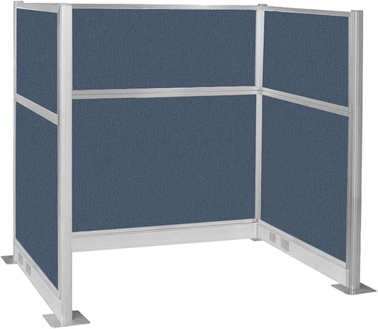 Versare Pre-Configured Hush Panel Electric Cubicle | Workstation Divider Walls | Cubicle Privacy Panels | Office Partition Walls