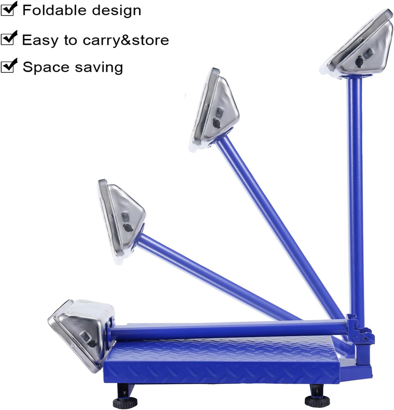 TUFFIOM 661lbs Weight Electronic Platform Scale,Digital Floor Heavy Duty Folding Scales,Stainless Steel High-Definition LCD Display,Perfect for Luggage Shipping Mailing Package Price