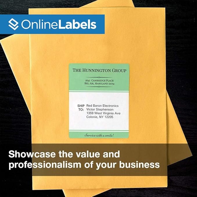 4 x 5 Rectangle Mailing Labels - Permanent, White Matte - Shipping, Wine, Product - Pack of 40,000-10,000 Sheets - Inkjet/Laser Printers - Online Labels