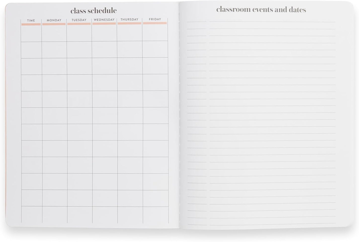 Erin Condren Bound Teacher Record Book - Evolve Classic Bound Cover | Sewn-Stitch Bound Record Book - Log and Track Attendance, Performance, and Test Scores
