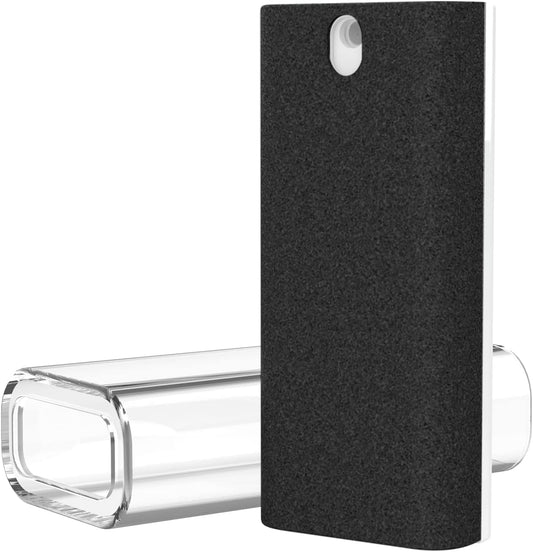 CLICK CLEAN Touchscreen Mist Cleaner, Screen Cleaner, All in One Screen Cleaner Spray with Microfiber and Phone Stand for All Phones, Laptop and Tablet Screens (Black)