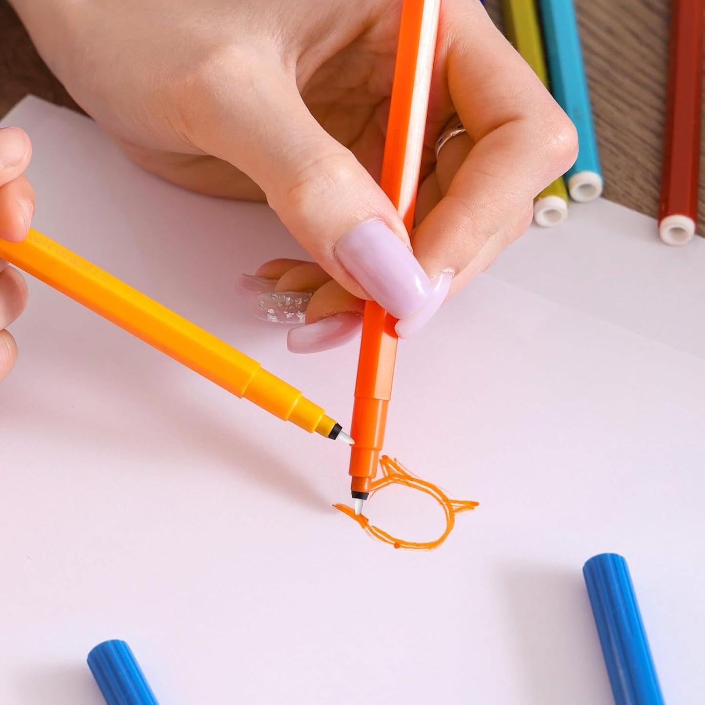 Marker Replacement Nibs 20pcs 0.7mm Marker Pen Tips Refillable Paint Pen Nibs for Acrylic Paint Marker