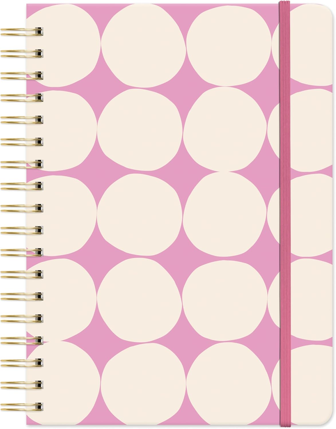 Orange Circle Studio Undated Tri-Tab Academic Planner 2026, Darling Dots, Daily Notebook Journal, Cute Weekly and Monthly Calendar with Pocket, Stickers, Lined Pages for To Do lists and Planning