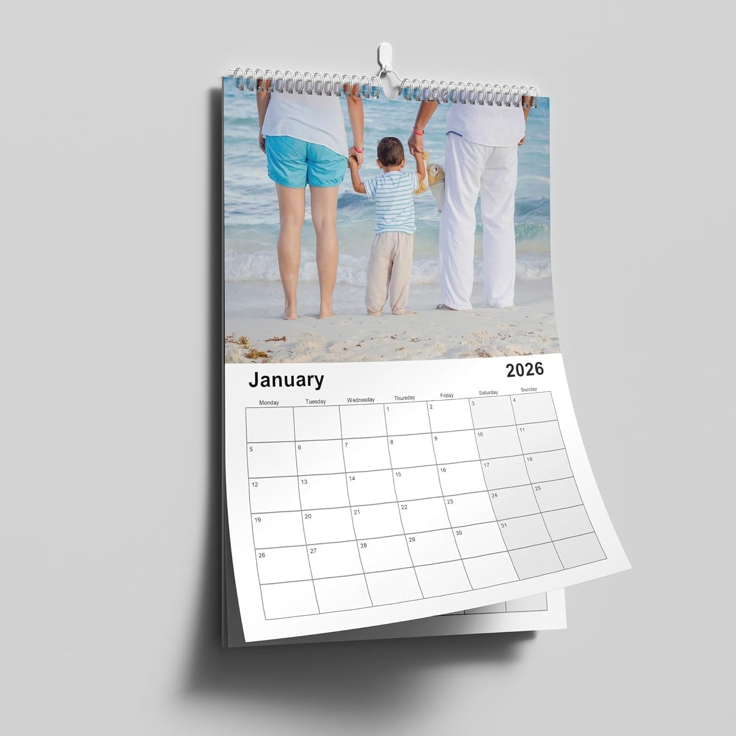 Custom Calendar 2026 for Home & Office - Print Your 13 Memories,Make Your Own Personalized Calendar Customized Christmas Gift &use your photo (Wall Calendar1, 3 Packs)