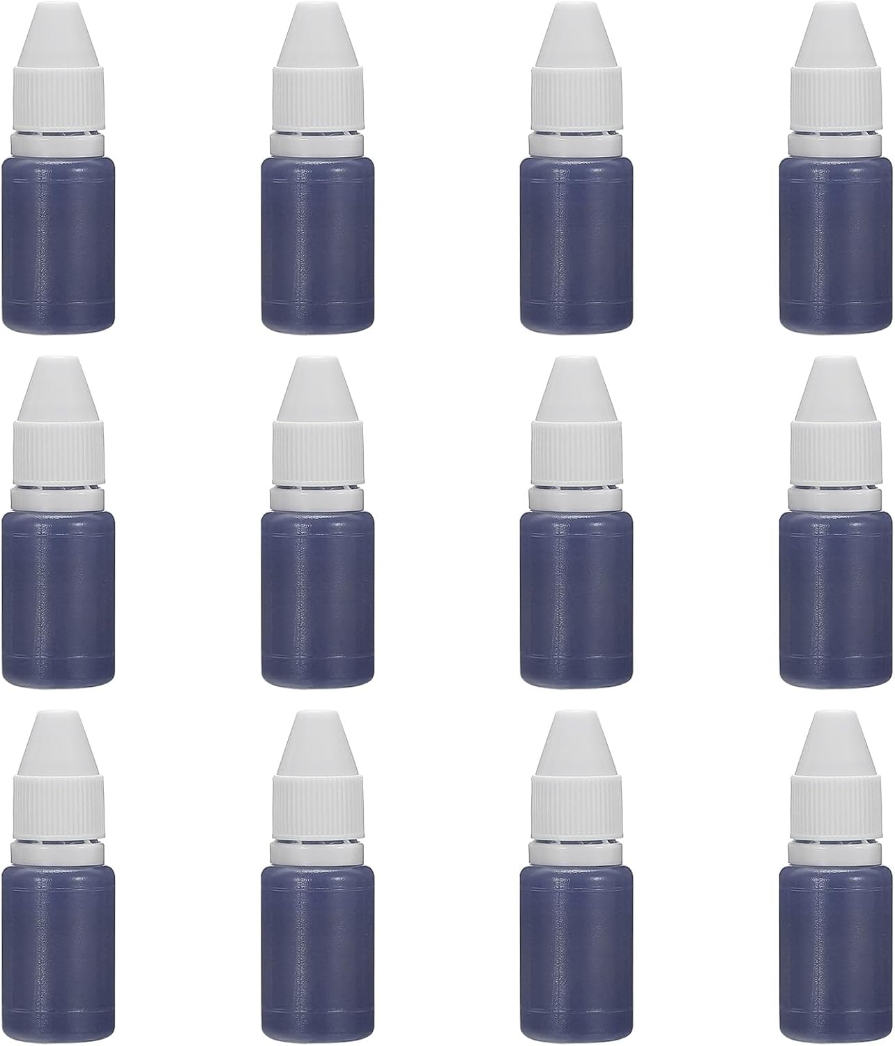 PATIKIL 0.33oz Refill Ink for Stamps and Ink Pads, 12Pcs 10ml Stamp Pad Ink Refill for Office Stamp Self Inking Stamp Date Stamp Scrapbooking, Light Purple