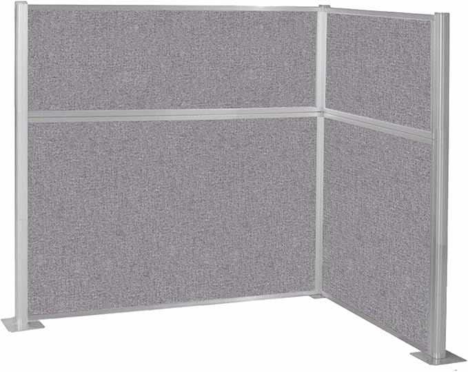 Versare Hush Panel Cubicle Kit | Workstation Partition Walls | Sound Dampening Cubicle Walls | Partitions for Desks